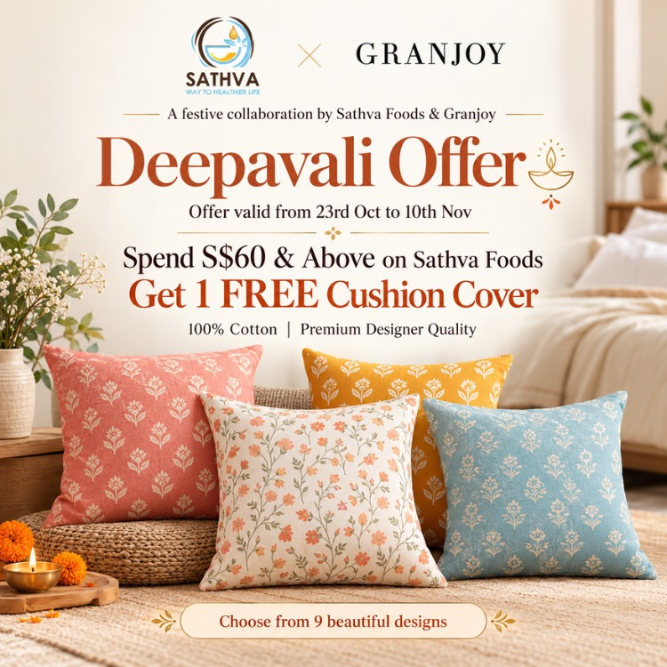Spend S$60 & Above - Get 1 FREE Cushion Cover