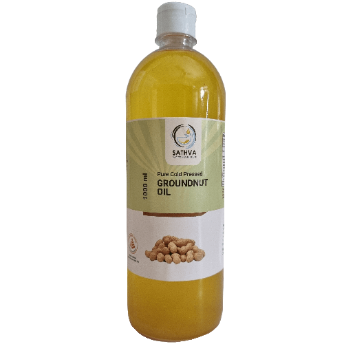 Cold Pressed Chekku Groundnut Peanut Oil 5L Sathva Singapore