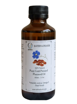 Cold Pressed Fladxseed Oil Glass Bottle 100ml