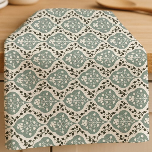 Sage Royale Tea Towel – 100% Cotton, Soft, Absorbent & Quick-Dry Kitchen Essential