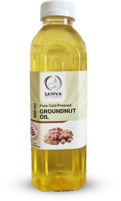 Cold Pressed Groundnut Oil - 500ml