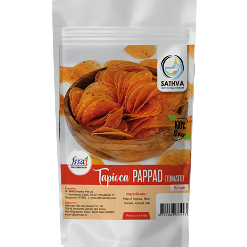 Tapioca Pappad (Tomato) - 150g