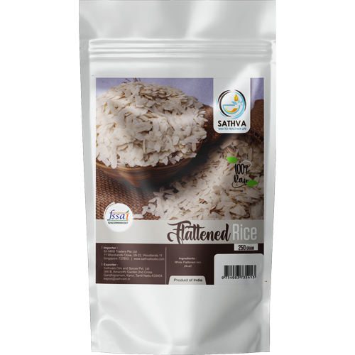 White Rice Poha/Aval/Flattened Rice - 250g (Thin)